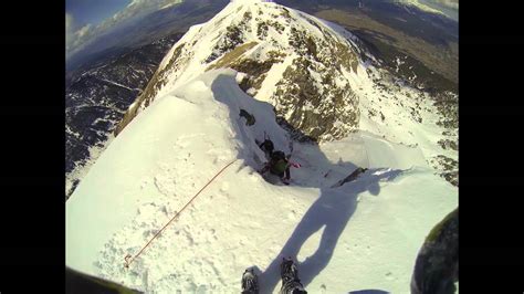 descente éclair en ski.